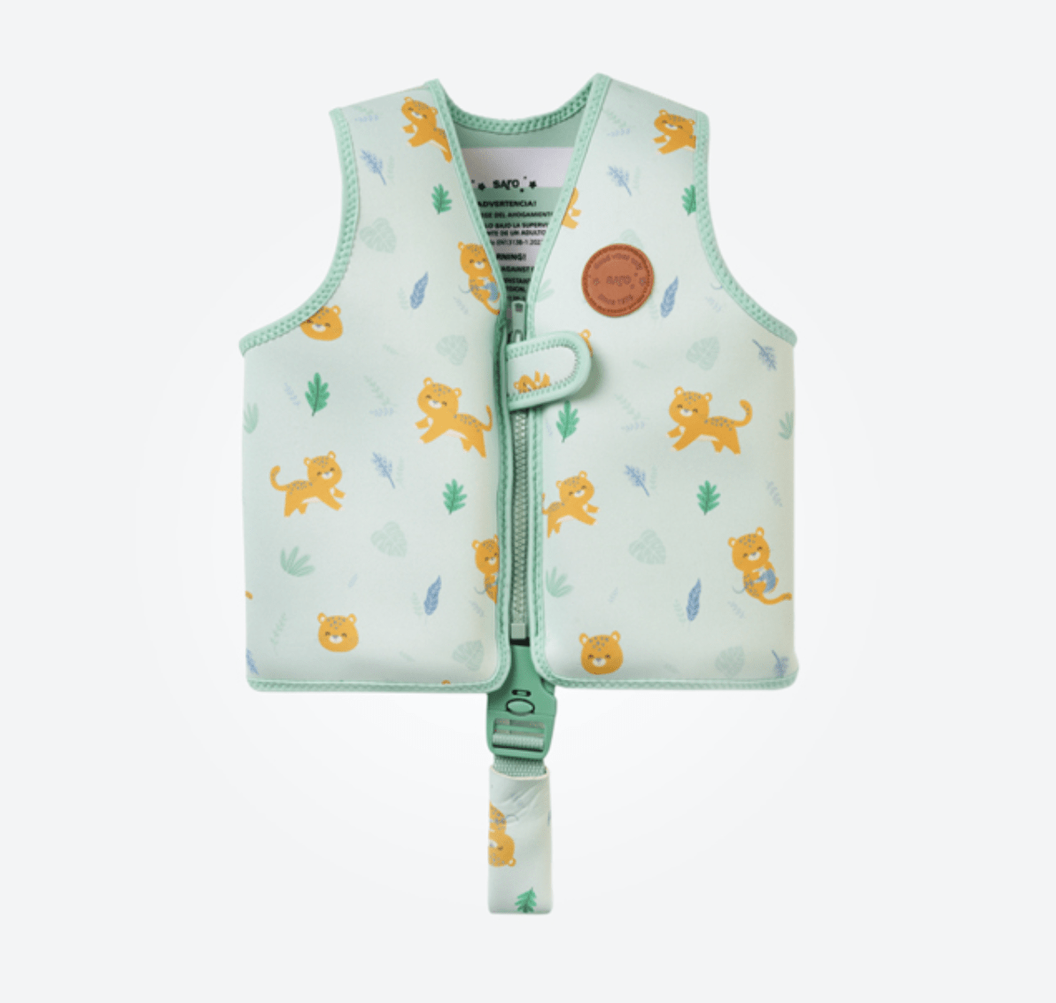 Chaleco de flotación verde 1-3 años